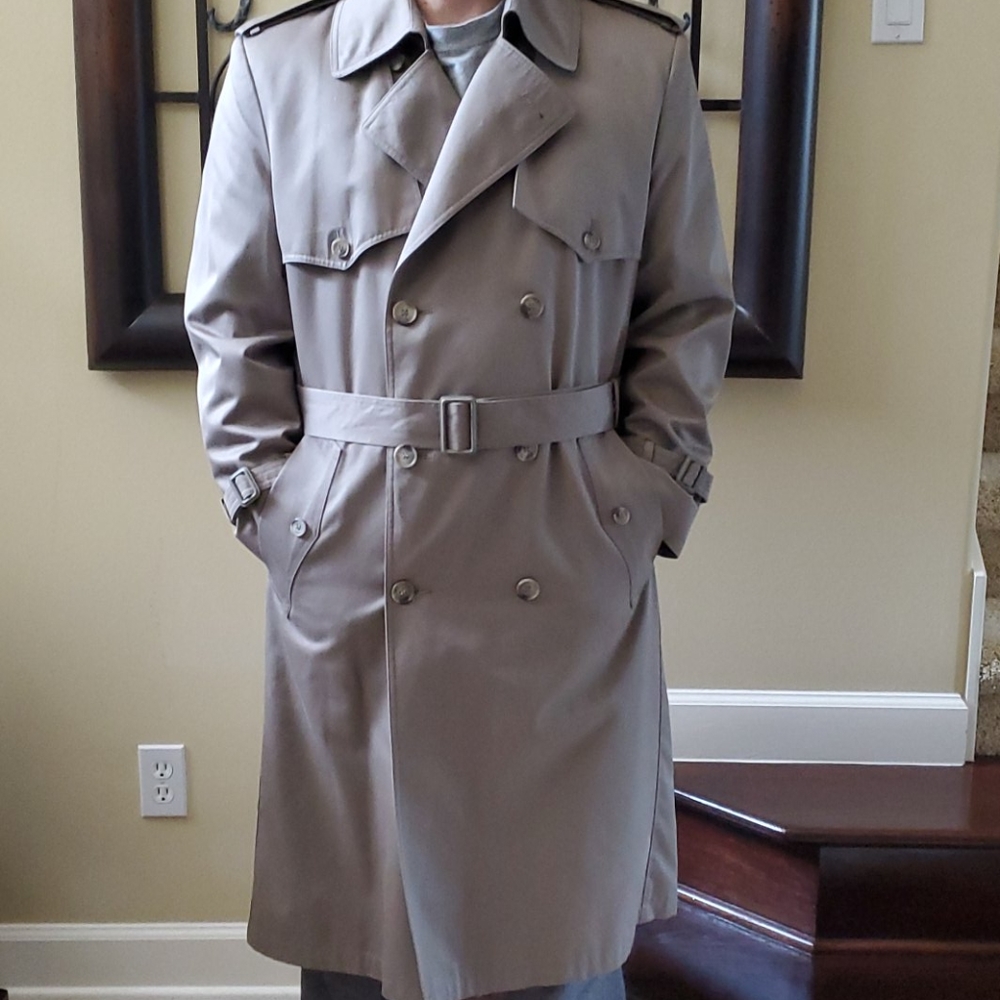 Men's Trench Coat W/ Removal Winter Lining Gem